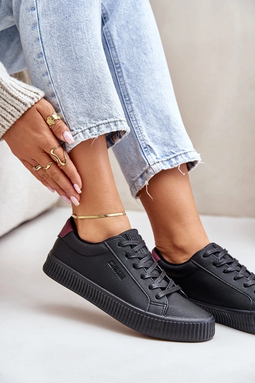 Ocieplane Trampki Damskie Big Star OO274A462 Czarne