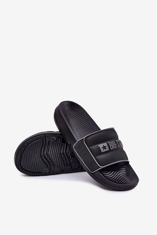 Męskie Klapki Big Star RR174A043 Czarne