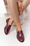 Damskie Mokasyny Sergio Leone PB253 Bordowe