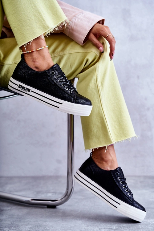 Niskie Damskie Trampki Big Star KK274015 Czarne