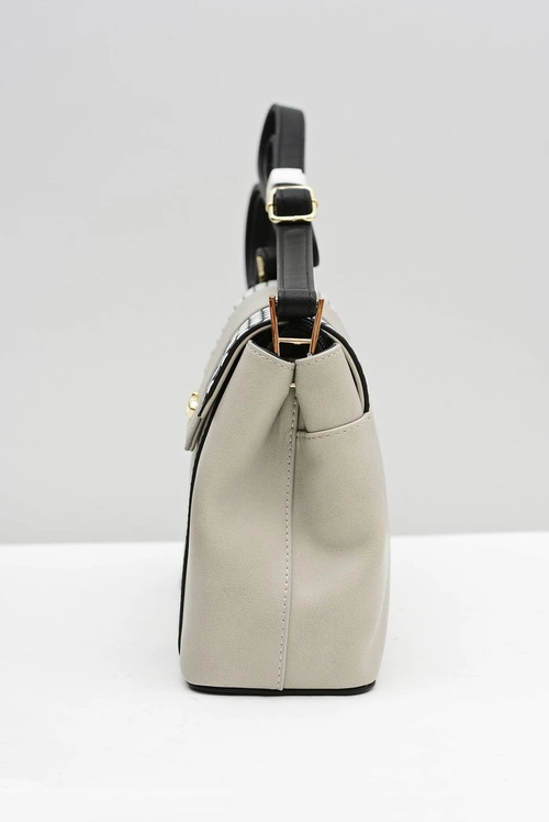 Nobo Damska Średnia Klasyczna Czarno Szara Torebka