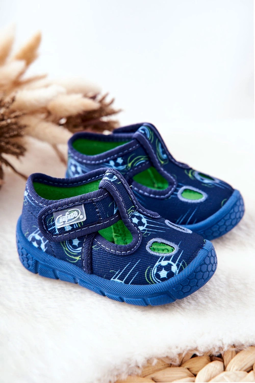 Buty Papcie Befado Piłki 533P015 Granatowe