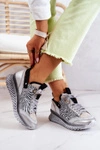 Damskie Skórzane Sneakersy Maciejka 04916-03 Szare