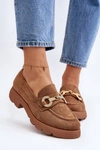 Damskie Mokasyny Z Ozdobą Camel Railenes