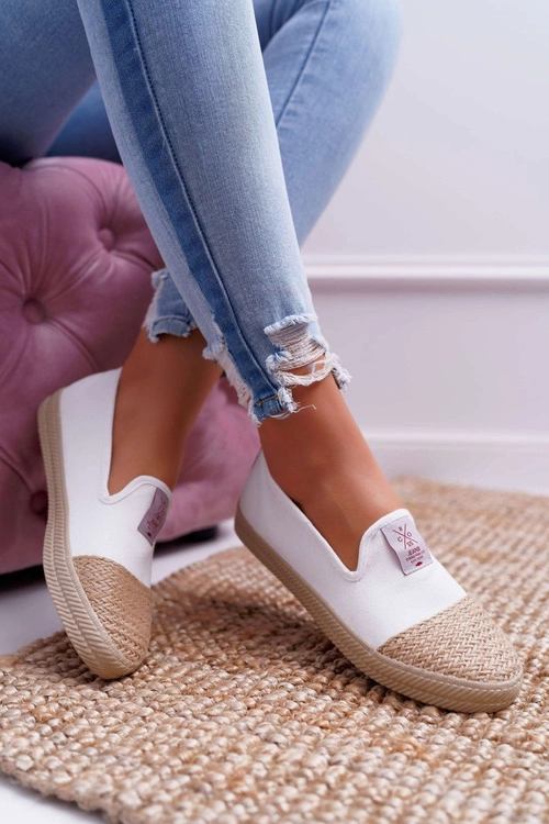 Espadryle Damskie Cross Jeans Białe DD2R4044