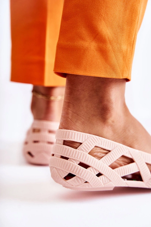 Damskie Gumowe Baleriny Nude Indila