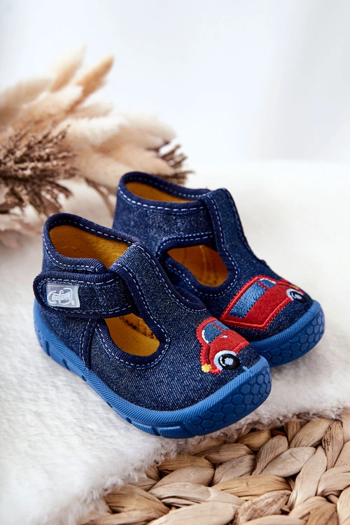 Buty Papcie Befado Samochodzik 531P099 Granatowe