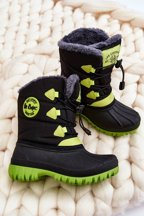 Dziecięce Ocieplane Śniegowce Lee Cooper LCJ-21-44-0519 Czarne