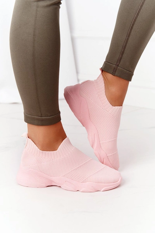 Damskie Sportowe Buty Slip-on Różowe Yoga Class
