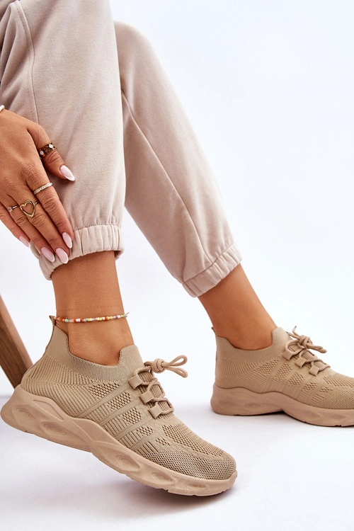 Wsuwane Damskie Buty Sportowe Beżowe Ellison