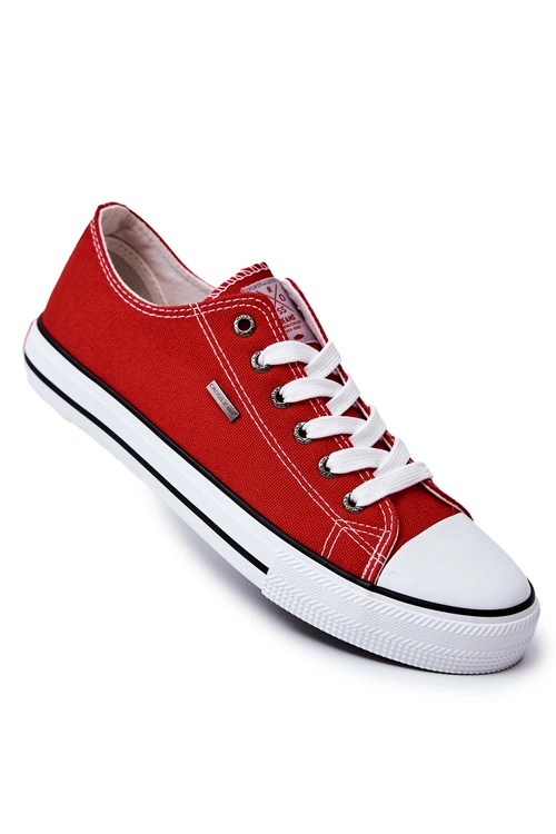 Męskie Klasyczne Trampki Cross Jeans JJ1R4002C Czerwone