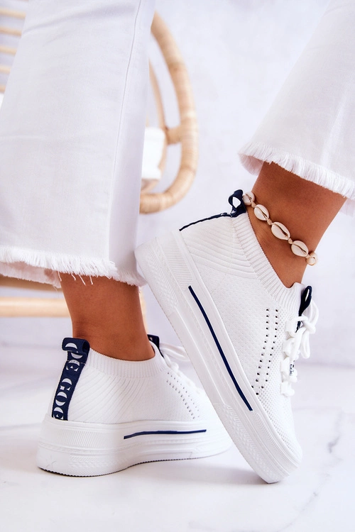 Damskie Buty Sportowe Sneakersy GOE JJ2N4164 Białe