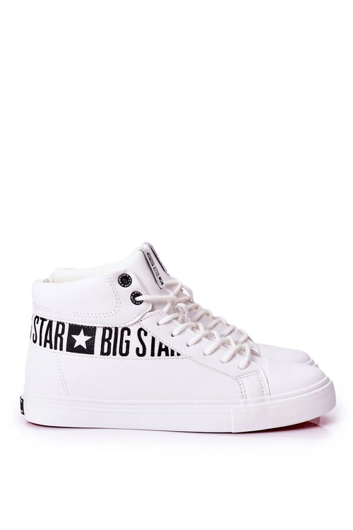 Trampki Męskie Big Star Wysokie Białe EE174340