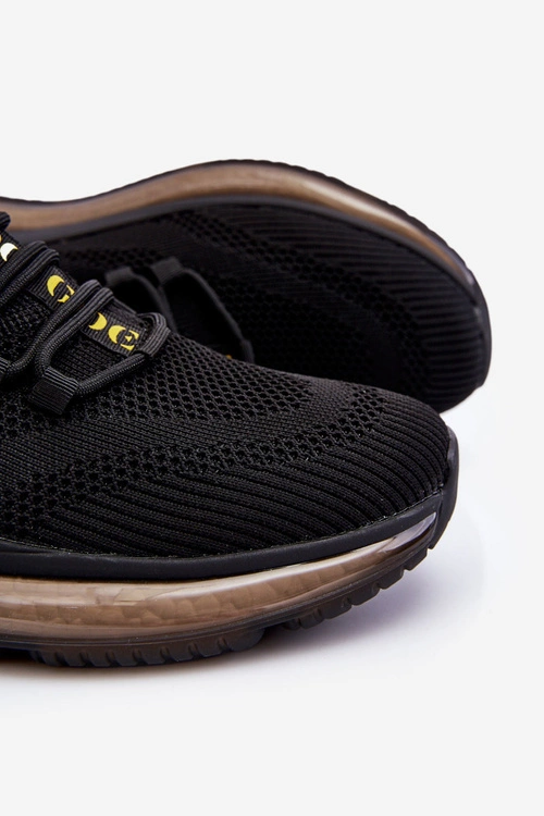 Wsuwane Męskie Buty Sportowe GOE LL1N4024 Czarne