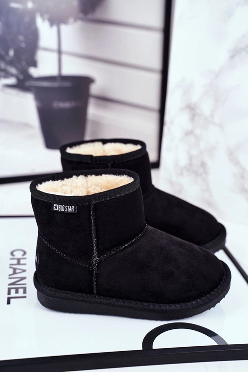 Dziecięce Botki Big Star Śniegowce Czarne GG374081