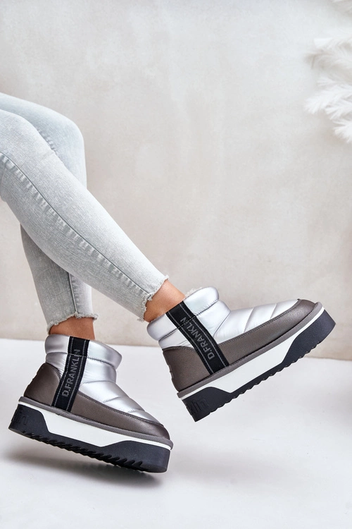 Niskie Śniegowce Na Grubej Podeszwie D.Franklin DFSH371010 Srebrne