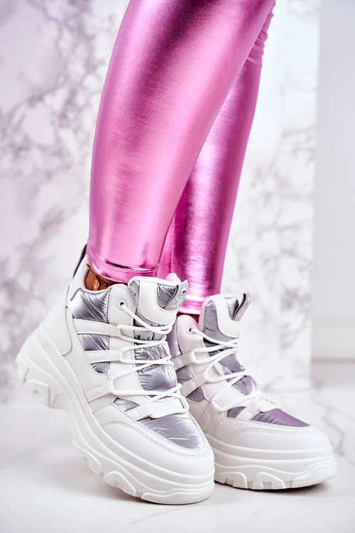 Sportowe Damskie Buty Białe Granto