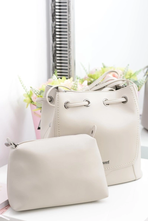 Monnari Beżowa Damska Torba Worek Na Ramię