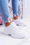 Sportowe Damskie Białe Buty Faqundo