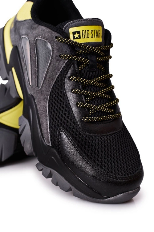Męskie Sportowe Buty Memory Foam Big Star HH174278 Czarne