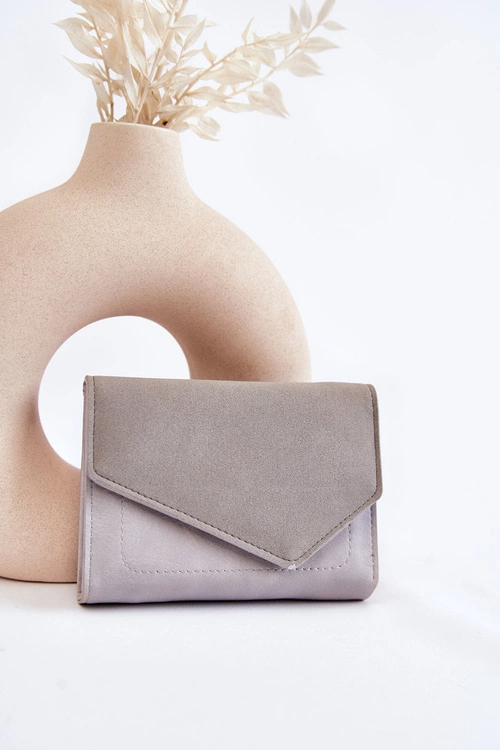 Damski Mały Portfel Na Magnes Szary Zaya