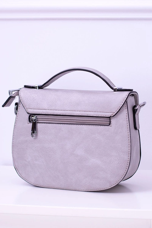 Szara Damska Torebka Listonoszka Kuferek