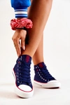 Wysokie Trampki Big Star JJ274125 Granatowe