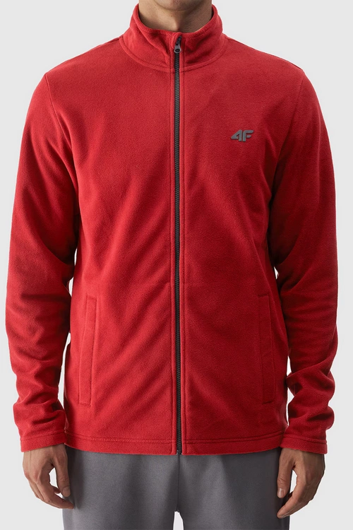 Polar Męski Regular Ze Stójką 4F 4FWMM00TFLEM289-60S Czerwony