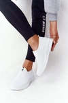 Damskie Sportowe Buty Slip-on Białe Be Stretchy