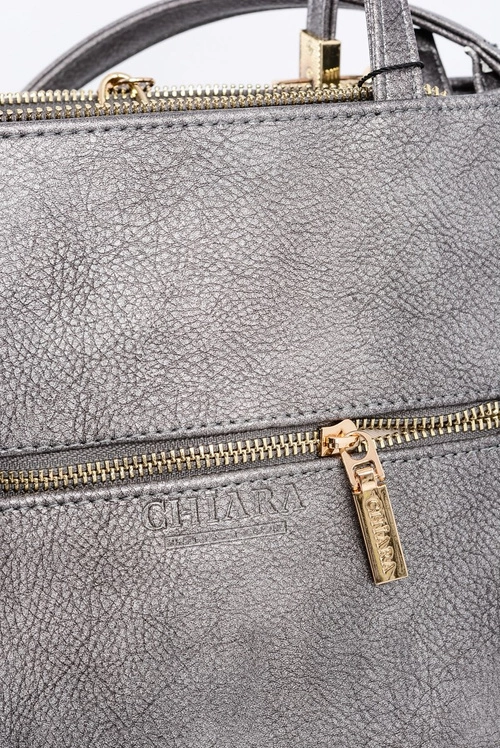 Duża Srebrna Torebka Damska + Saszetka + Lustereczko POLSKA