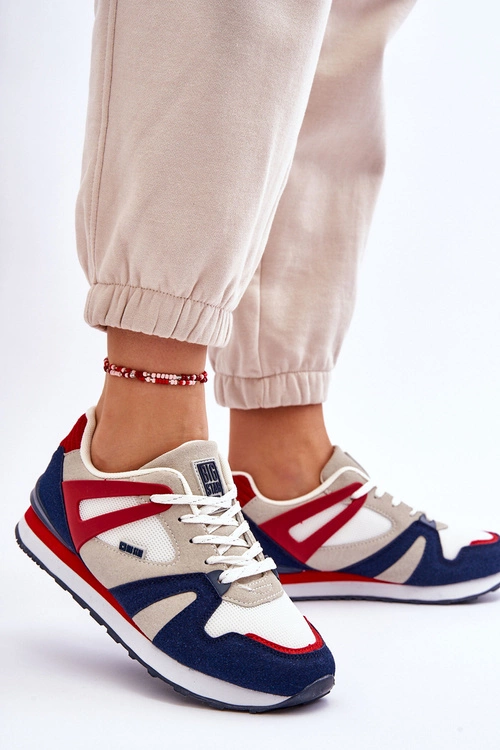 Wygodne Damskie Sneakersy Memory Foam Big Star LL274950 Czerwone