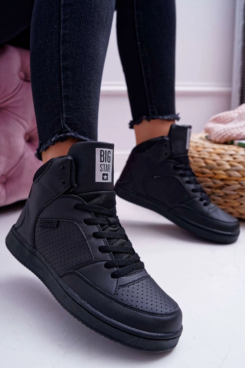 Trampki Damskie Big Star Wysokie Czarne EE274211