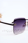 Duże Damskie Okulary Przeciwsłoneczne 400UV E4721 Gradient Czarne