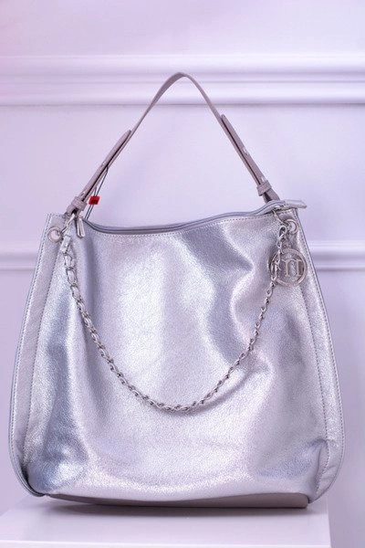 Monnari Srebrna Torba Worek Shopper BAGA750