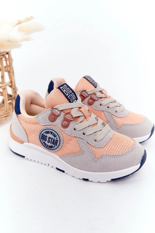 Dziecięce Sportowe Buty Memory Foam Big Star HH374180 Pomarańczowe