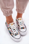 Wzorzyste Trampki Damskie Na Platformie Lee Cooper LCW-25-31-3441L Multikolor