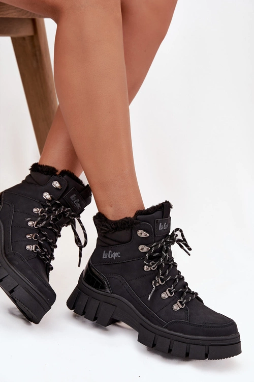 Ocieplane Trapery Damskie Lee Cooper LCJ-25-31-3911 Czarne