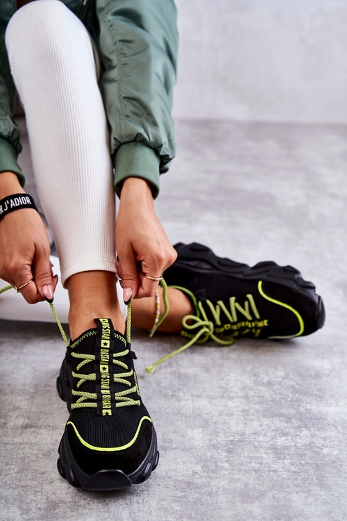 Damskie Sneakersy Memory Foam System Big Star KK274028 Czarne