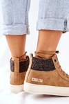 Wysokie Ocieplane Trampki Big Star II274145 Camel