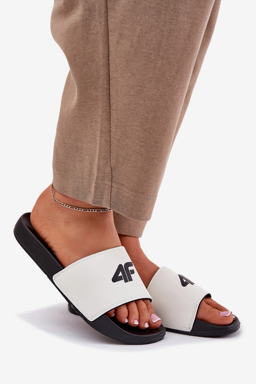 Klapki Damskie 4F 4FRMM00FSLIF010-10S Białe