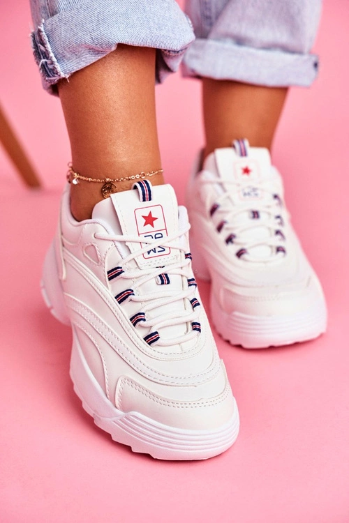 Damskie Sportowe Buty Sneakersy Białe Boston