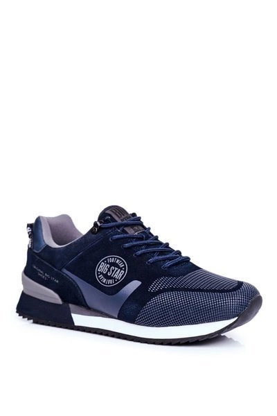 Sportowe Męskie Buty Sneakersy Big Star Granatowe GG174547