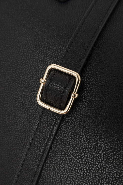 Duża Klasyczna Torebka Nobo R1710-C015 Beżowo-Czarna