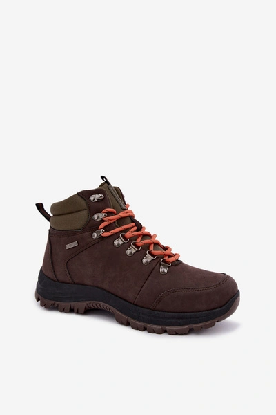 Buty Trekkingowe Męskie Big Star UU174195 HI-Poly System Ciemnobrązowe