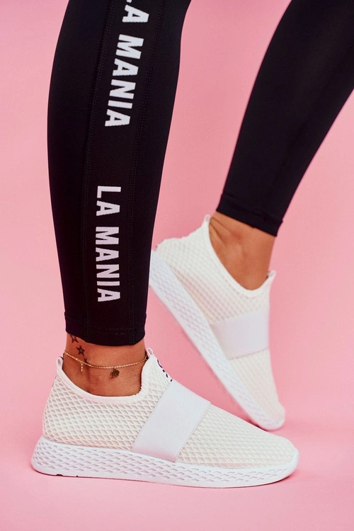 Damskie Sportowe Obuwie Wsuwane Lekkie Białe La Fiesta