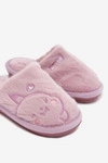 Kapcie Dziecięce Z Futerkiem Fioletowe Norene