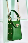Mała Damska Torebka Z Ozdobą Zielona Ellies