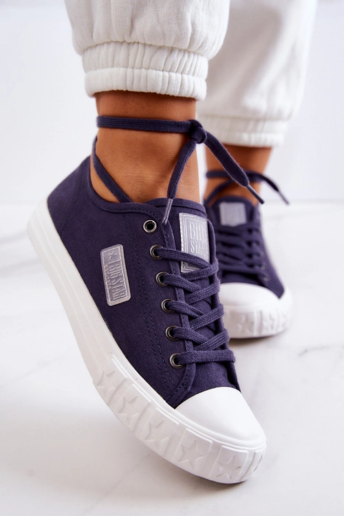 Klasyczne Damskie Trampki BIG STAR JJ274494 Granatowe