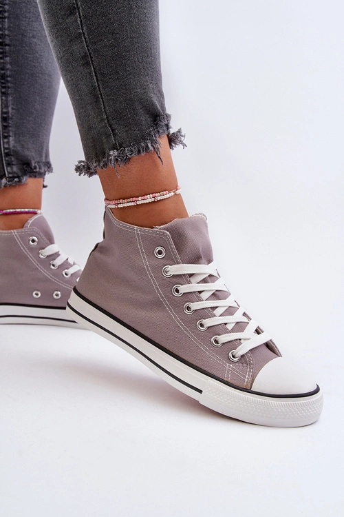 Trampki Damskie Szare Socerio