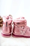 Dziecięce Ocieplane Śniegowce Botki Różowe Shirinell